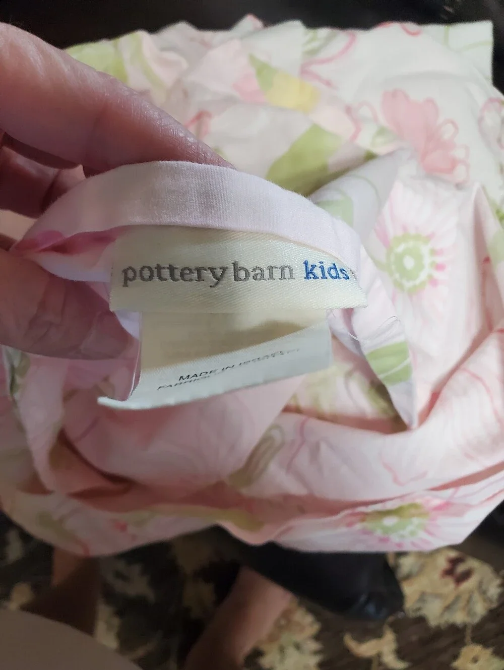 Pottery Barn Kids Floral Twin duvet And Sham